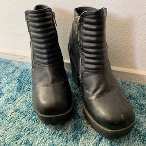 Black Platform booties
